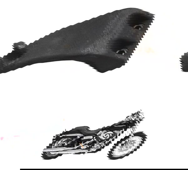 Suporte Pedaleira Diant Esq C/detal Harley Dyna 08-11 Origin Preto