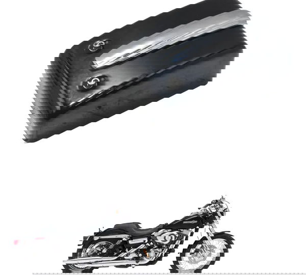Tampa Lateral Esquerda Harley Dyna 08-11 Original Preto