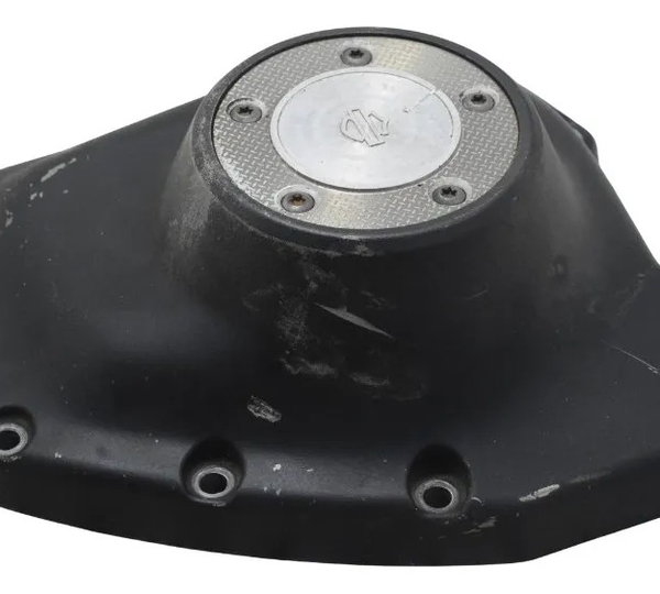 Tampa Motor Direita C/detalhes Harley Dyna 08-11 Original Preto