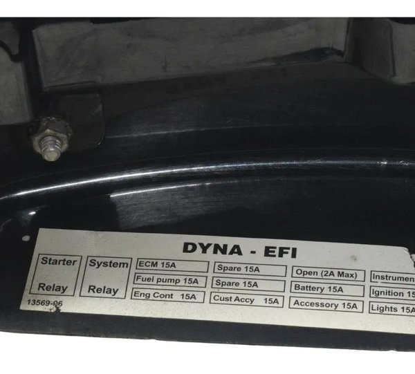Tampa Lateral Esquerda Harley Dyna 08-11 Original Preto