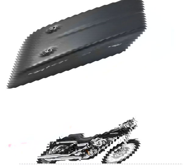 Tampa Lateral Esquerda Harley Dyna 08-11 Original Preto