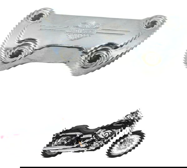 Tampa Superior Riser Harley Dyna 08-11 Original Prateado