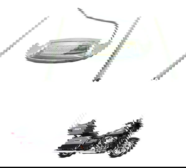 Acabamento Paralama Diant C/ava Harley Electra Glide Limited Prateado