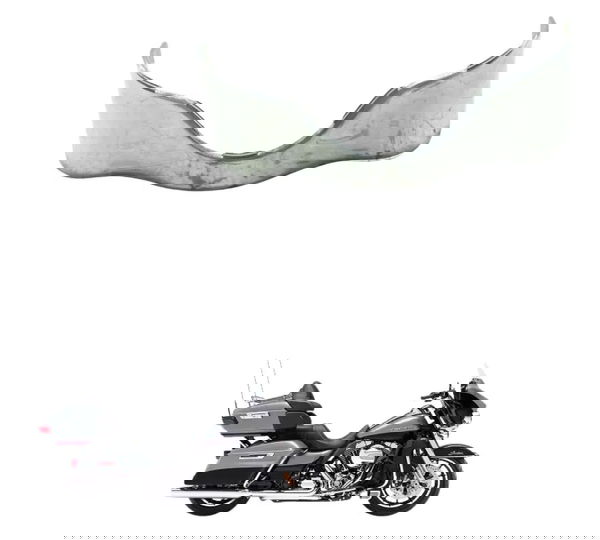 Acabamento Carenagem Inf Harley Electra Glide Limited 14-17 Prateado