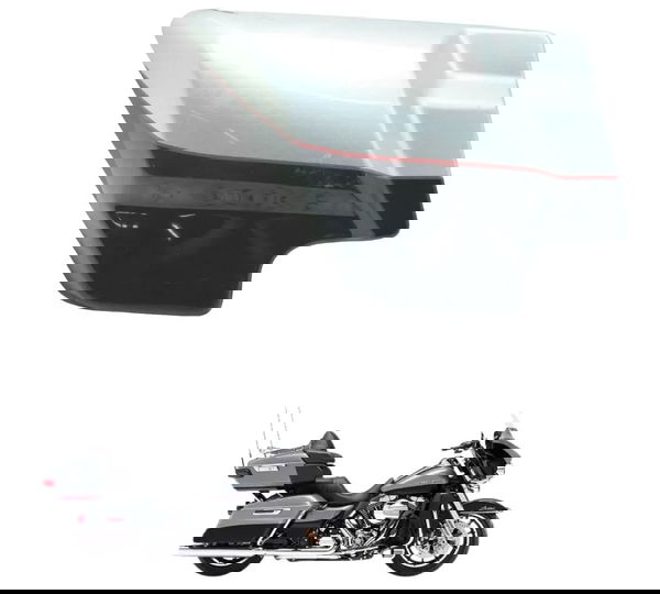 Carenagem Lat Esq C/detal Harley Electra Glide Limited 14-17 Cinza