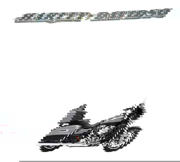 Emblema Tanque Harley Electra Glide Limited 14-17 Original Prateado