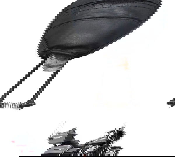 Encosto Banco Piloto C/ Avaria Harley Electra Glide Limited Preto