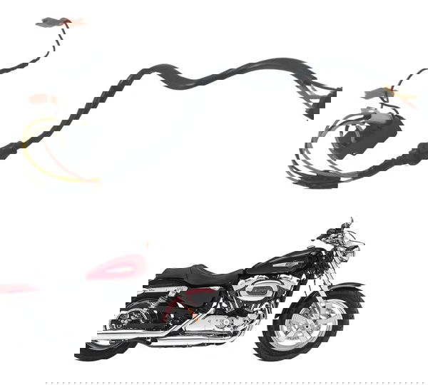 Chicote Farol Harley Xl 1200 Cb 14-16 Original