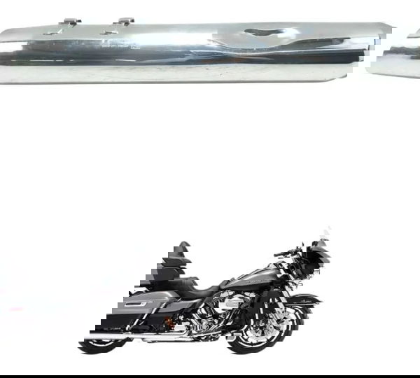 Ponteira Escape Esq C/avaria Harley Electra Glide Limited 14