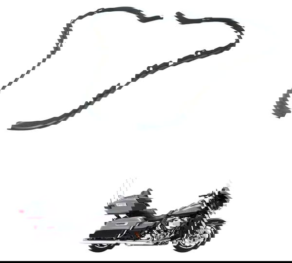 Par Borracha Acab Morce C/deta Harley Electra Glide Limited Preto