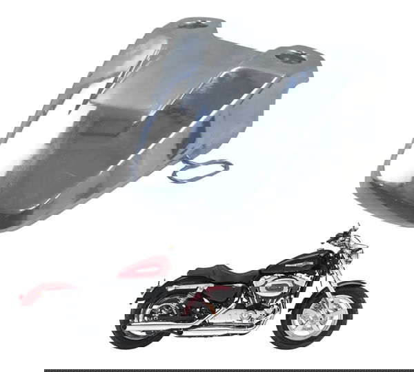 Chapéu Capa Farol Harley Xl 1200 Cb 14-16 Original Prateado