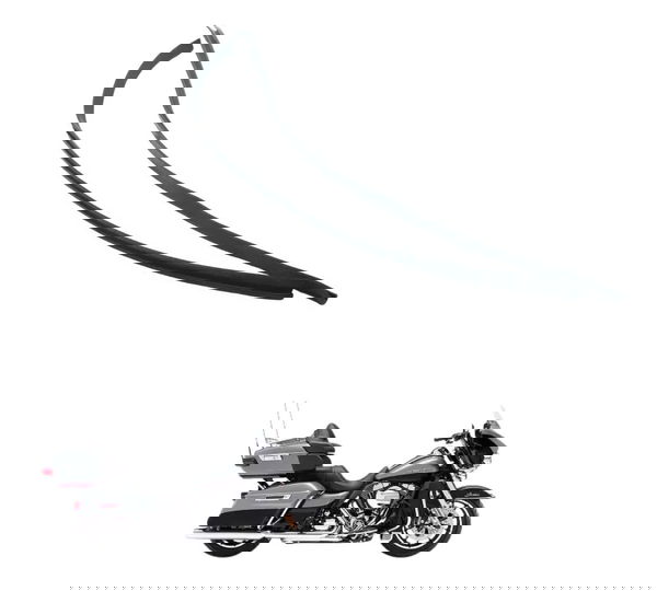 Par Borracha Dash Harley Electra Glide Limited 14-17 Origina Preto