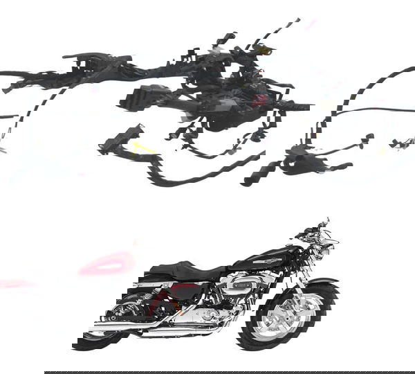 Chicote Principal Harley Xl 1200 Cb 14-16 Original