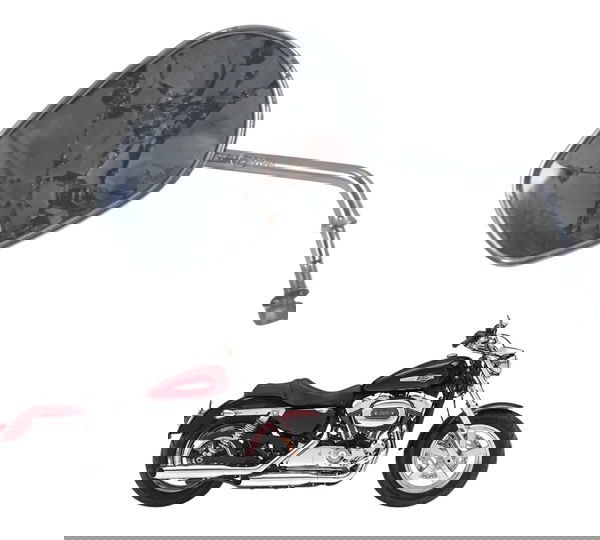 Espelho Retrovisor Esq C/avaria Harley Xl 1200 Cb 14-16 Orig