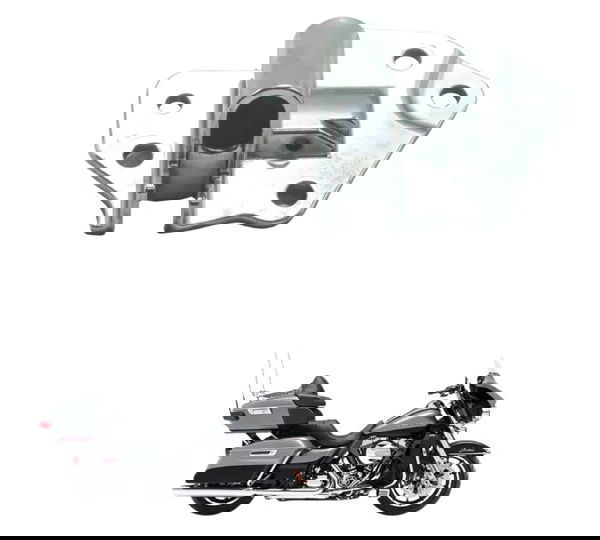 Suporte Pedal Descan Lat Harley Electra Glide Limited 14-17 Prateado