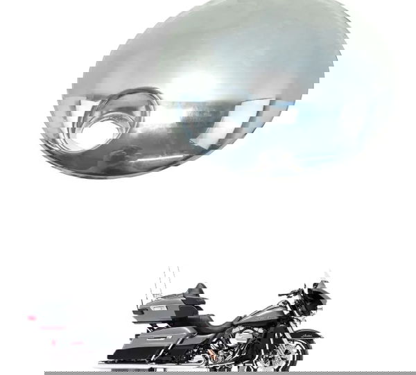 Tampa Tanque Harley Electra Glide Limited 14-17 Original Prateado