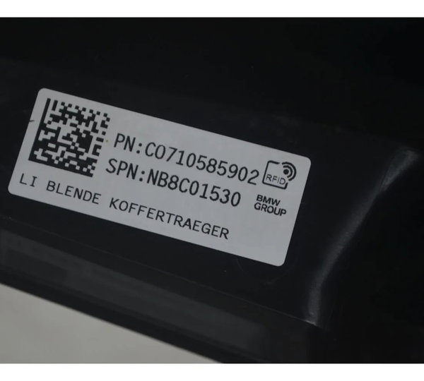 Acabamento Suporte Bagageiro Esq Bmw R 1300 Gs 24-26 Origi Preto