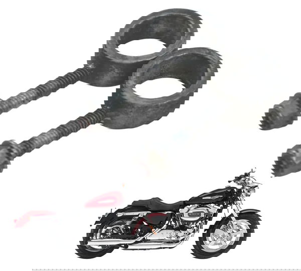 Par Parafuso Esticador Corrente Harley Xl 1200 Cb 14-16 Orig