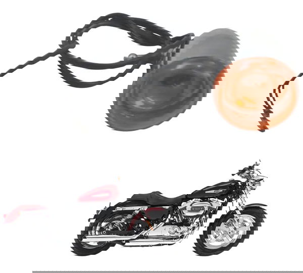 Pisca Dianteiro Harley Xl 1200 Cb 14-16 Original Laranja