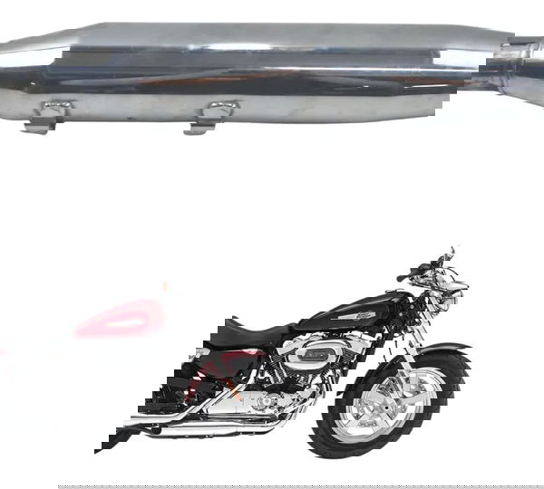 Ponteira Escape C/detalhe Harley Xl 1200 Cb 14-16 Original