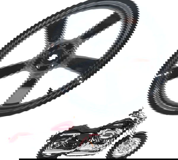 Roda Traseira Harley Xl 1200 C 14-16 Original Preto