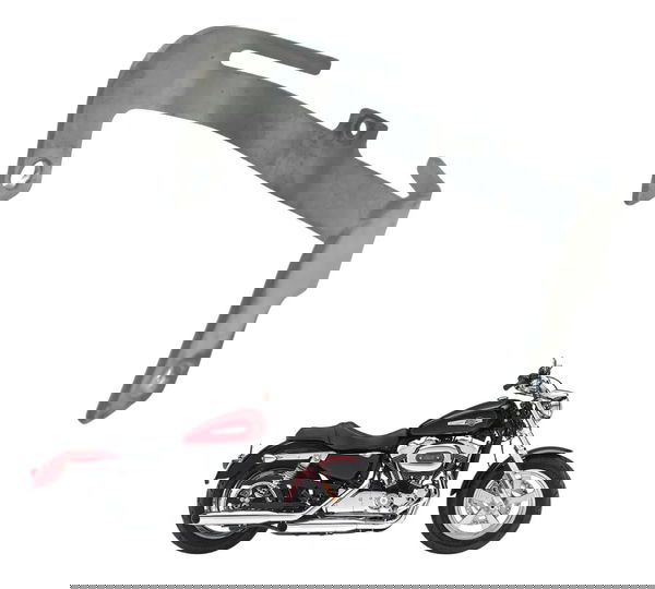 Suporte Paralama Traseiro Harley Xl 1200 Cb 14-16 Original Prateado