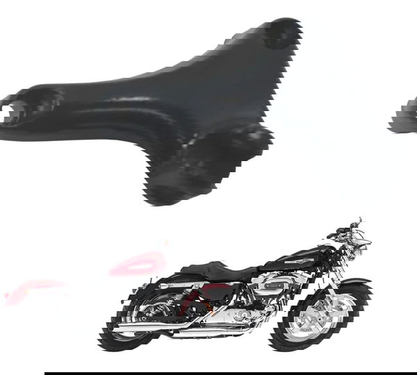 Suporte Pedaleira Traseira Esq Harley Xl 1200 Cb 14-16 Origi Preto