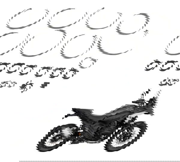 Kit Abraçadeiras Diversas Bmw R 1300 Gs Triple Black 24-26