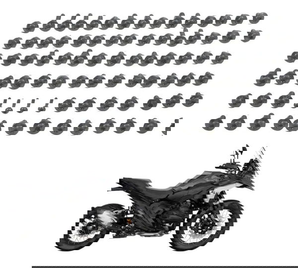 Kit Parafusos Carenagem Bmw R 1300 Gs Triple Black 24-26