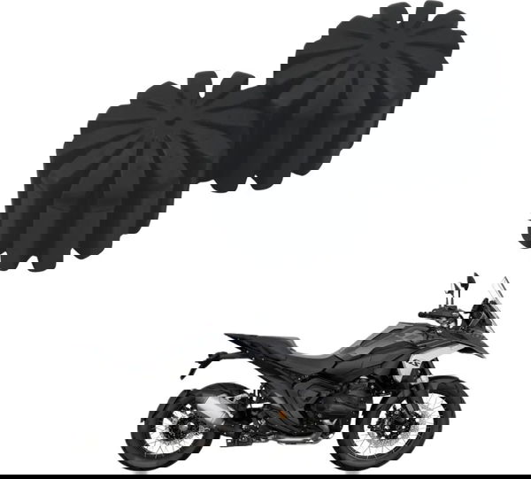 Par Coxim Banco Dianteiro Bmw R 1300 Gs Triple Black 24-26 Preto