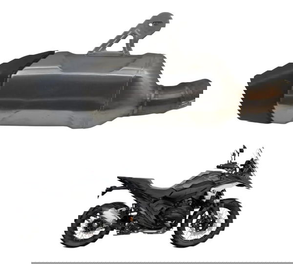 Ponteira Escape Bmw R 1300 Gs Triple Black 24-26 Original