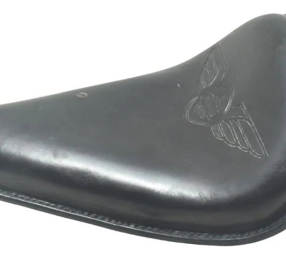Banco Customização C/ Detalhes Harley Softail 12-17 Preto
