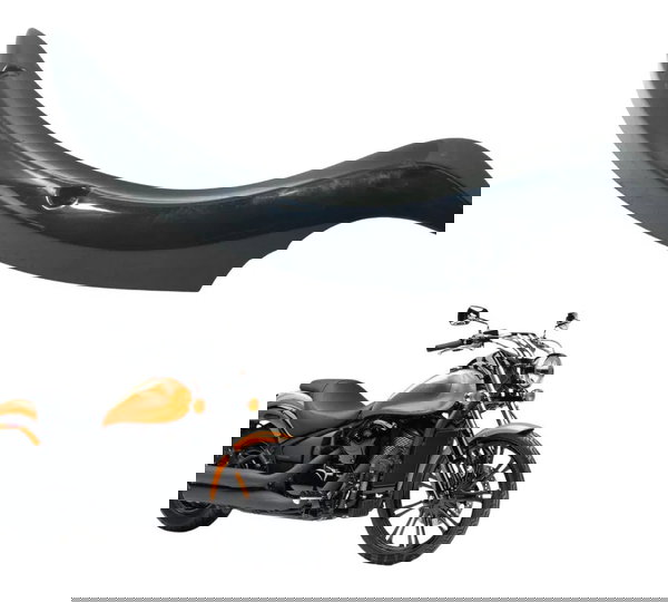 Acabamento Paralama Tras Esq Det Kawasaki Vulcan Custom 900 Preto