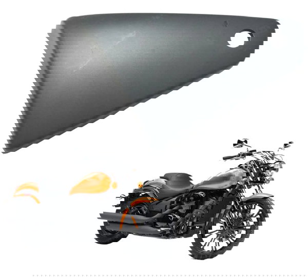 Carenagem Lateral Esquerda Kawasaki Vulcan Custom 900 09-15 Preto