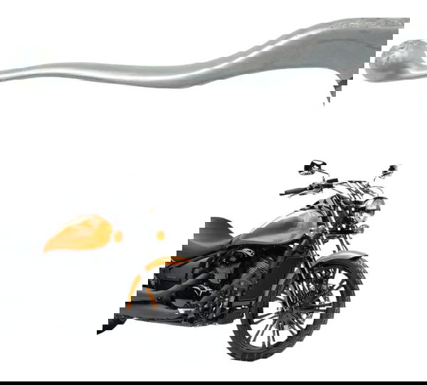 Manete Embreagem C/detalhes Kawasaki Vulcan Custom 900 09-15 Prateado