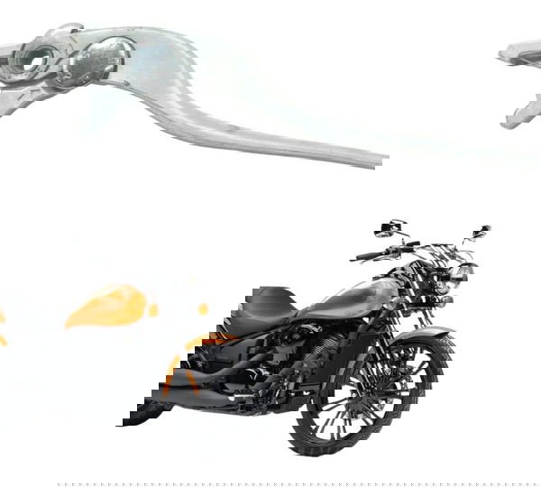 Manete Freio C/avaria Kawasaki Vulcan Custom 900 09-15 Origi Prateado