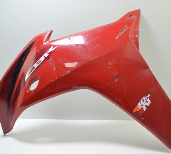 Carenagem Lateral Esquerda C/avaria Honda Cbr 600f 2012-2014 Vermelho
