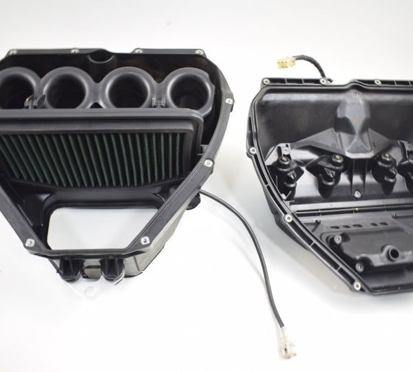 Caixa Filtro Ar Completa Atuador E Bicos Yamaha Yzf R1 09-15
