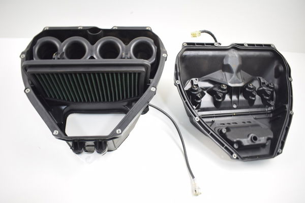 Caixa Filtro Ar Completa Atuador E Bicos Yamaha Yzf R1 09-15
