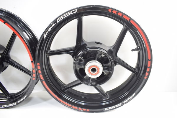 Roda Dianteira E Traseira (par) Kawasaki Ninja 650r Er6 Er-6