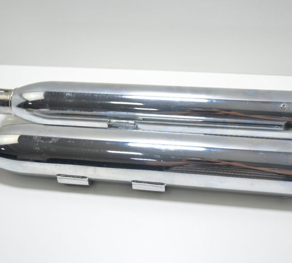 Ponteira Escape Par Harley Dyna Original Prateado