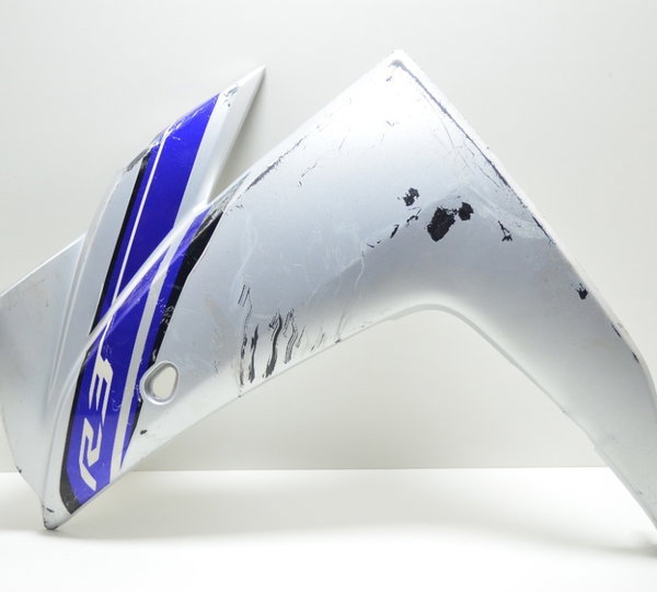 Carenagem Lateral Esquerda C/ Avaria Yamaha Yzf R3 2018 Orig Cinza
