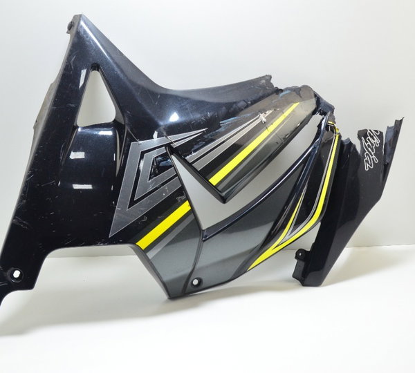 Carenagem Lateral Esq Avaria Kawasaki Ninja 250r 08-12 Orig Preto