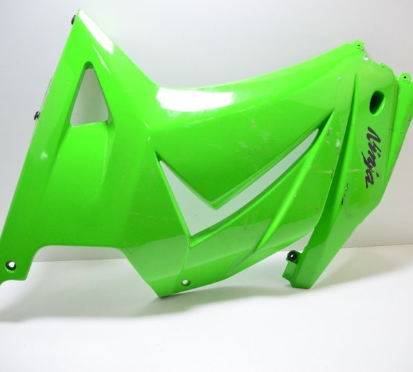 Carenagem Esquerda Avaria Kawasaki Ninja 250r 08-12 Original Verde-limão