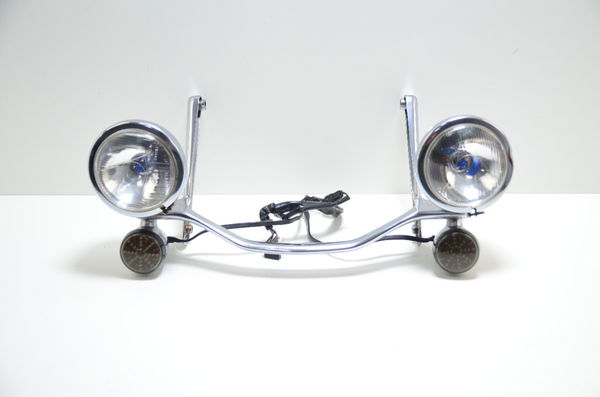 Farol Auxiliar Suporte Pisca Harley Softail Deluxe 1450 2005