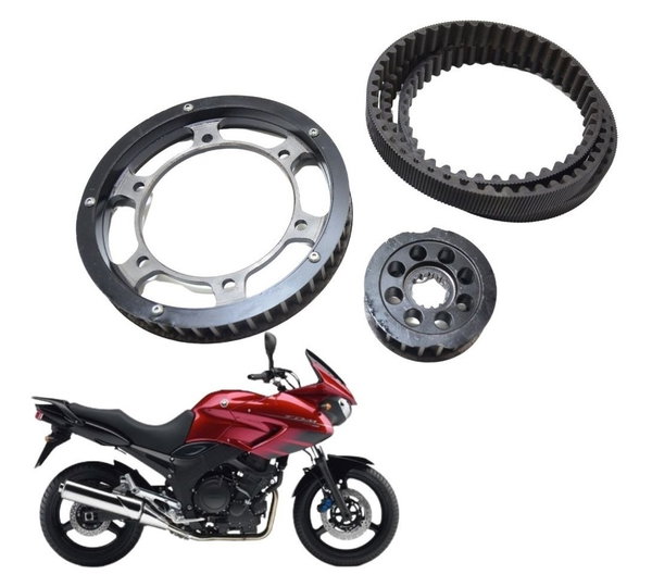 Jogo Transmissão Correia Yamaha Tdm 900 02-08 Orig Preto