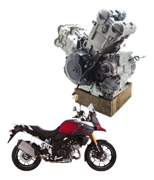 Motor Completo Base Troca Suzuki Dl 1000 V Strom 14-19 Nfe