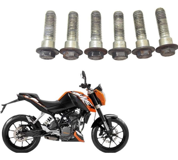 Jogo Parafuso Disco Freio Diant Ktm 200 Duke 12-17 Original