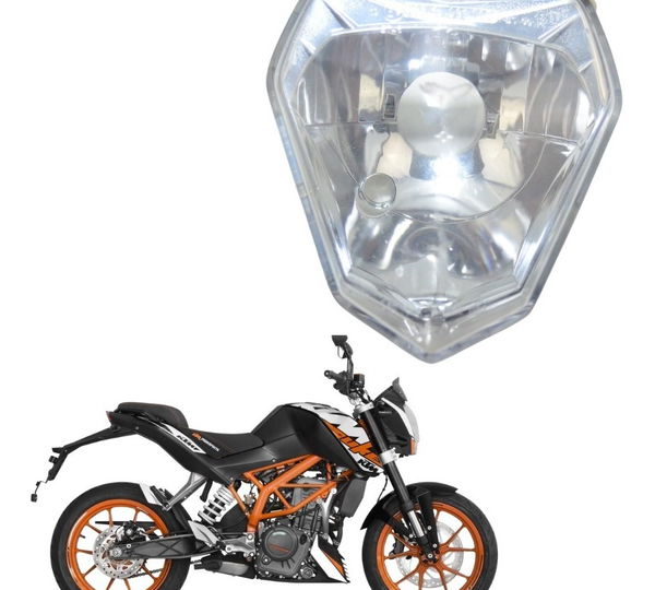 Farol C/ Detalhes Ktm 390 Duke 15-18 Original Esquerdo
