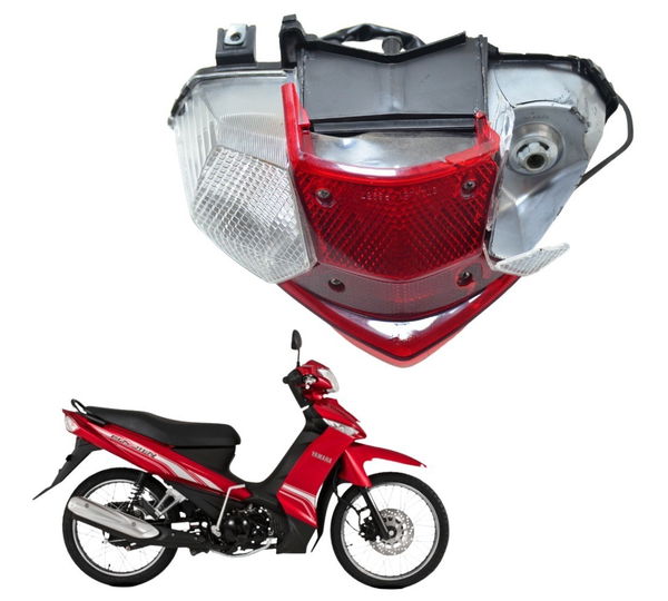 Lanterna Traseira C/ Avaria Yamaha Crypton 115 Ed 11-16 Orig Esquerdo